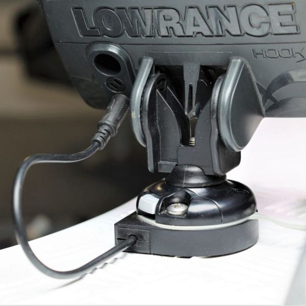Railblaza ESeries 12V 3amp DC Inlet StarPort Black — cable entry mount (view 3)