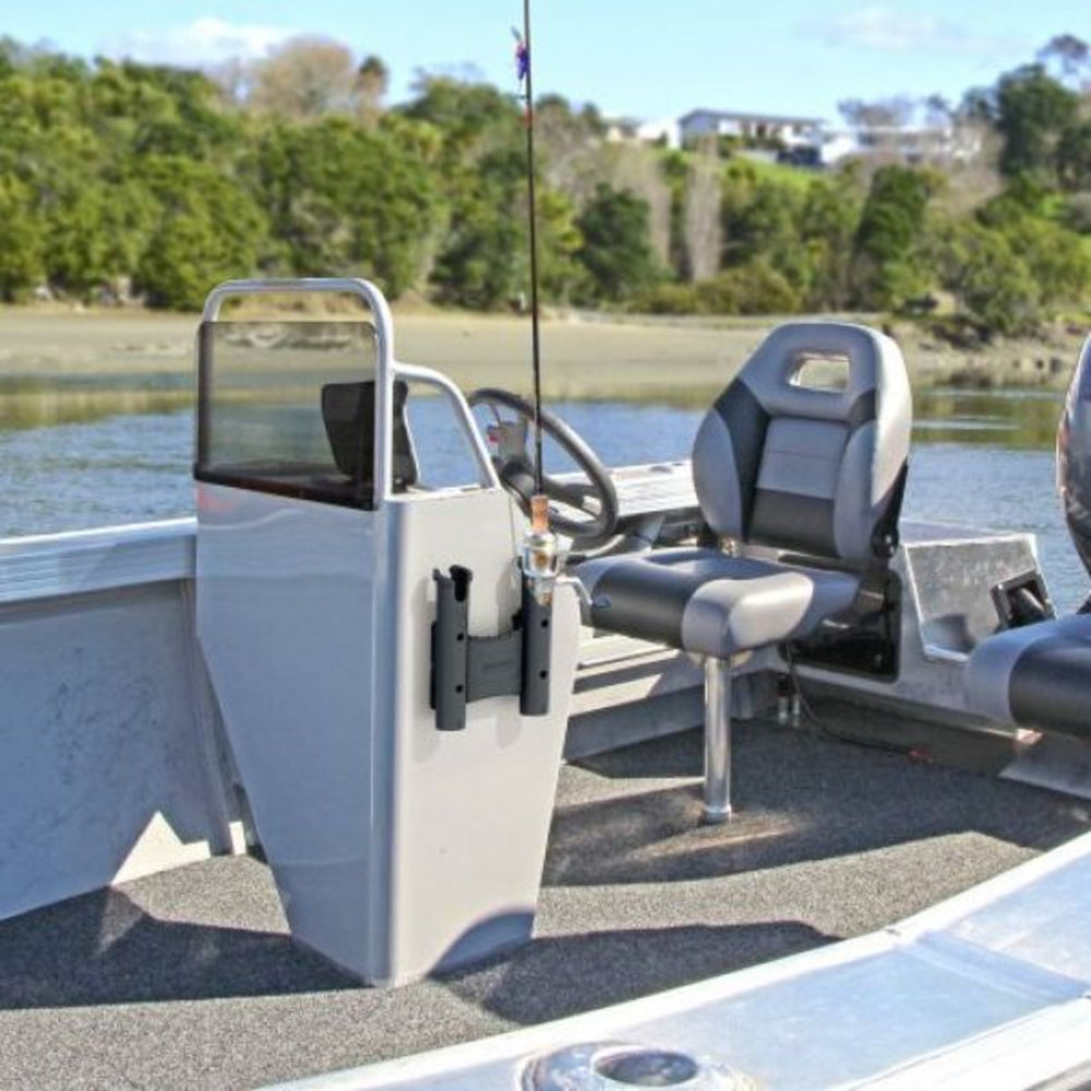 Railblaza RodStow Rod Holder Double with caddy — double rod holder with tackle caddy (view 3)
